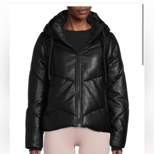 Andrew Marc faux leather puffer